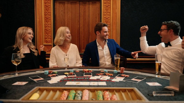 people enjoying blackjack game