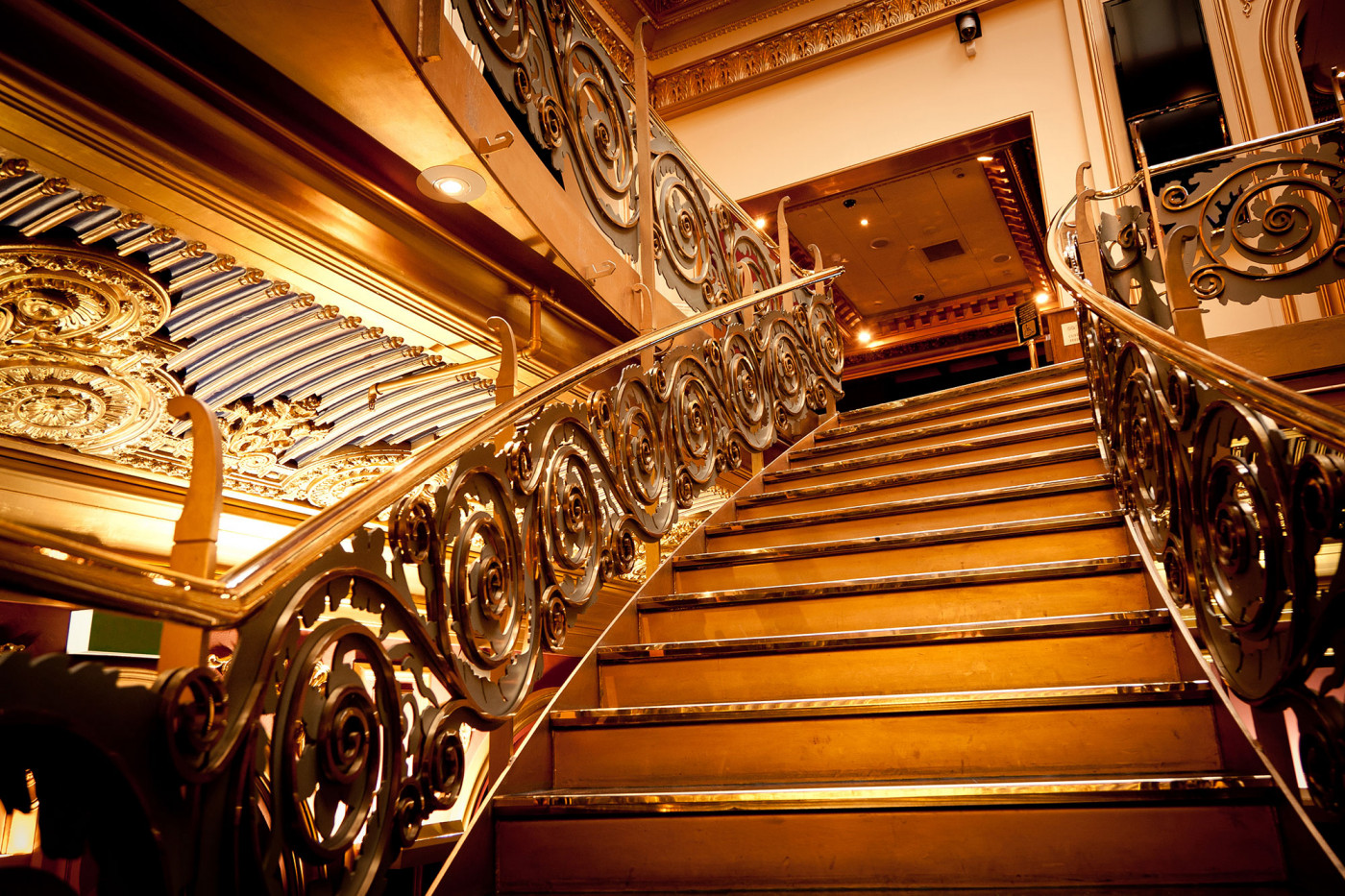 gold stairs